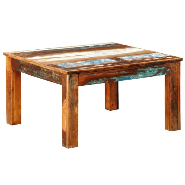 Coffee table, square, recycled wood