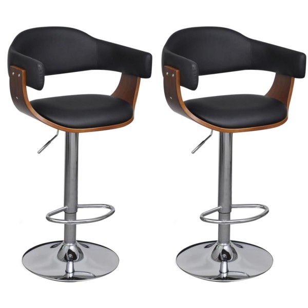 Bar stools, 2 pcs., artificial leather