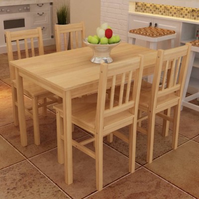 Wooden Dining Table with 4...