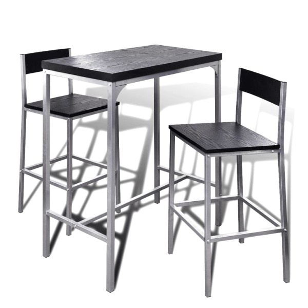Cabinet height breakfast bar set