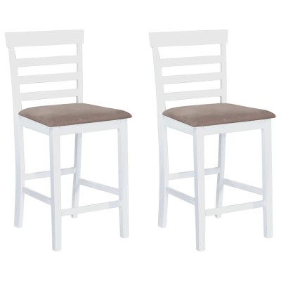 Bar stools, 2 pcs., white,...