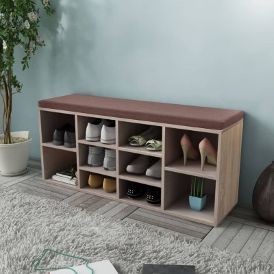 Shoe bench, oak color, 10...