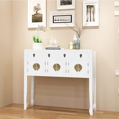 Side cabinet, white, solid...