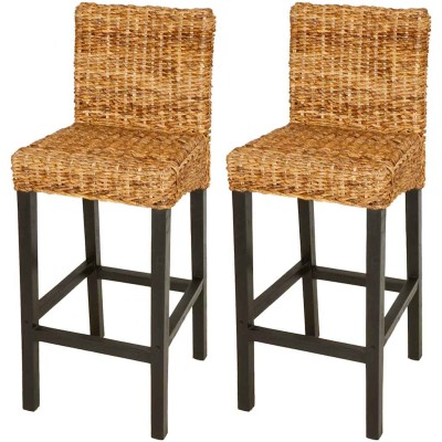 Bar stools, 2 pcs., fibrous...