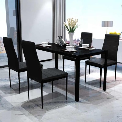 5-piece dining table and...