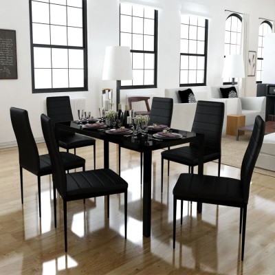 7-piece dining table and...