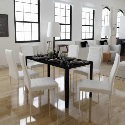 7-piece dining table and...