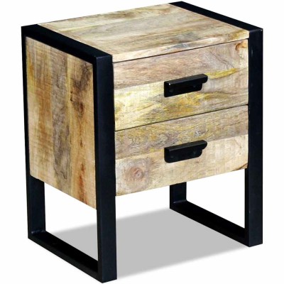 Table with 2 drawers, mango...