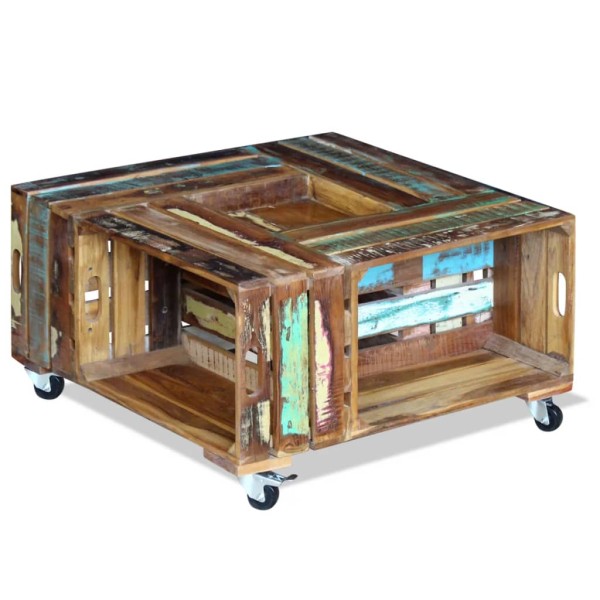 Coffee table, solid wood, 70x70x35 cm