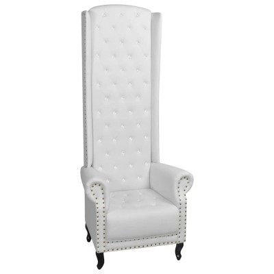Armchair, white, artificial...