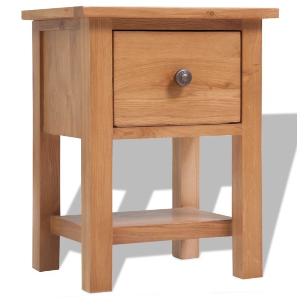 Bedside table, 36x30x47cm, solid oak wood