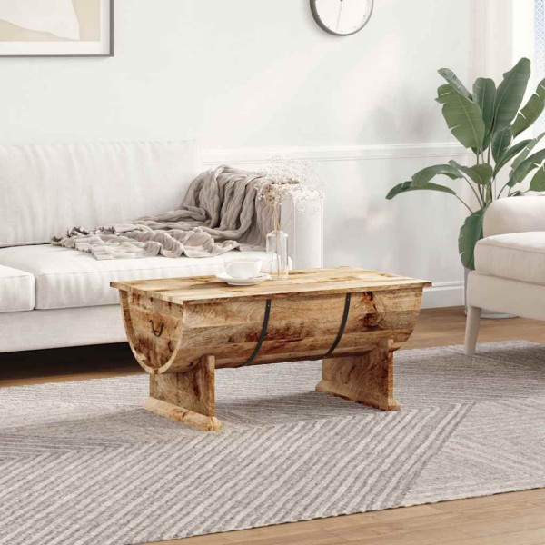 Coffee table, solid mango wood, 88x50x40cm