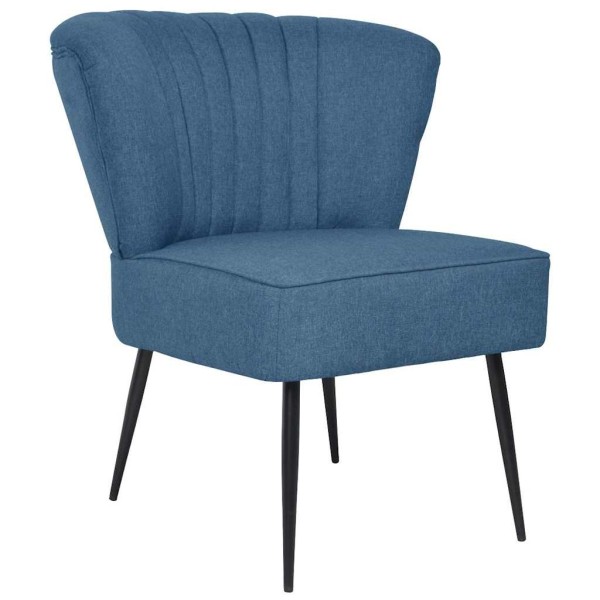 Armchair, blue, fabric