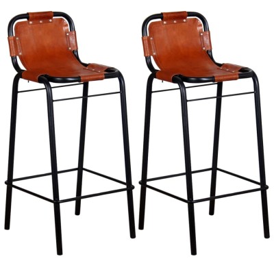 Bar stools, 2 pcs., genuine...