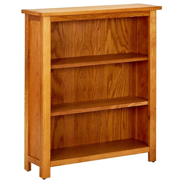Bookcase with 3 shelves, 70x22.5x82cm, oak wood. array