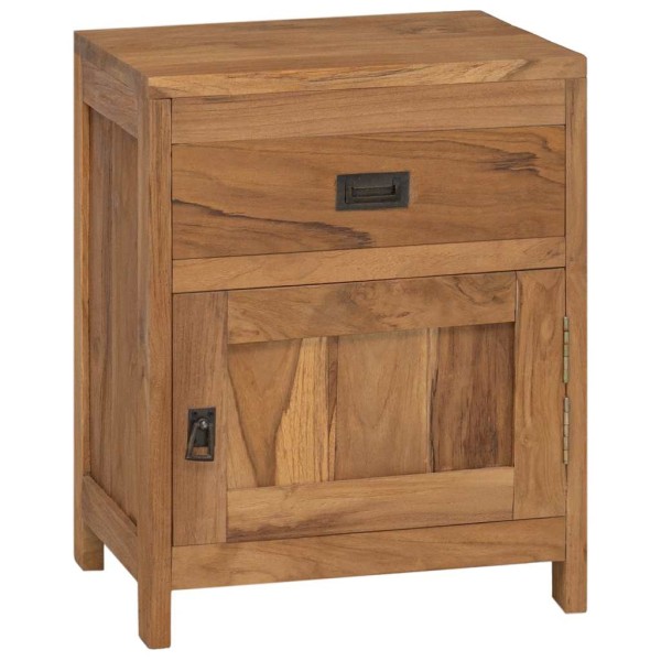 Bedside table, solid teak, 40x30x50cm