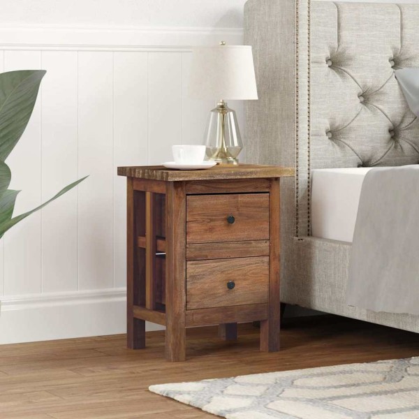 Bedside table, 40x30x51cm, solid mahogany wood