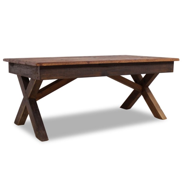 Coffee table, 110x60x45cm, mixed recycled wood