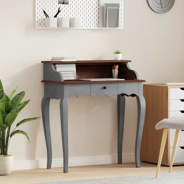 Desk, 80x40x92cm, solid mahogany wood