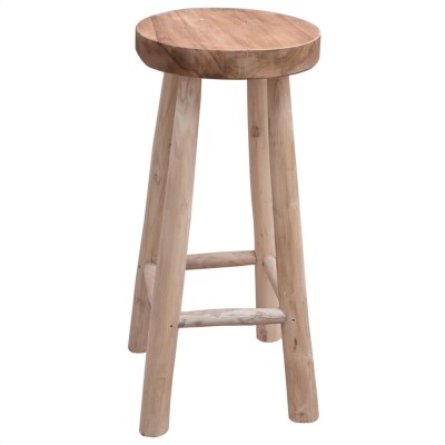 Bar stool, solid teak wood