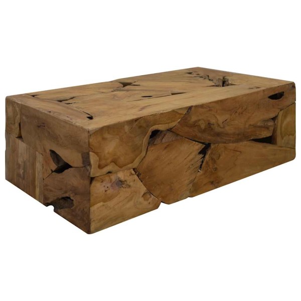 Coffee table, 90x50x30cm, brown, teak