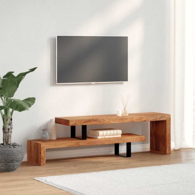 TV table, solid acacia wood