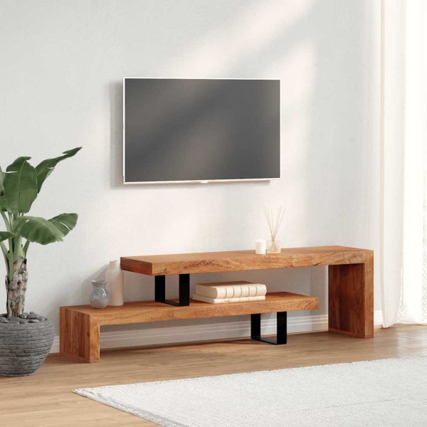TV table, solid acacia wood