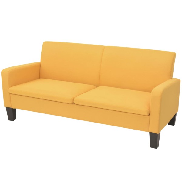 Three-seater sofa, 180x65x76, yellow color