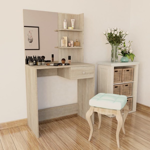 Dressing table, oak, 75x40x141cm, treated wood