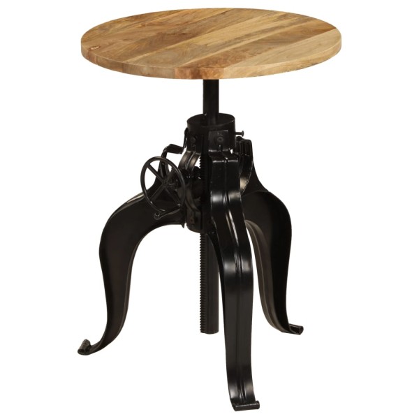 Bar table, solid mango wood, 60x(76-110)cm
