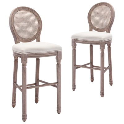 Bar stools, 2 pcs., white,...
