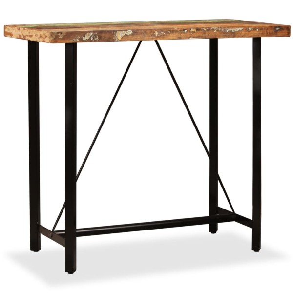 Bar table, recycled wood, 120x60x107cm