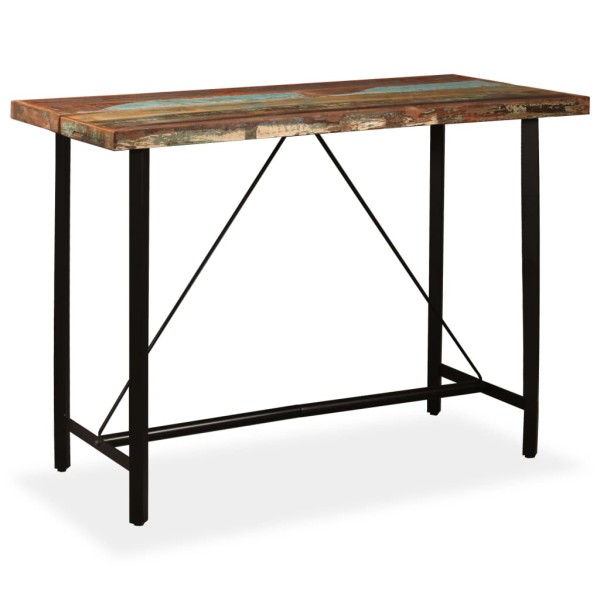 Bar table, recycled wood, 150x70x107cm