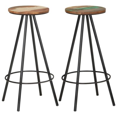Bar stools, 2 pcs., massif...