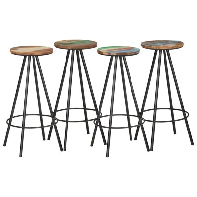 Bar stools, 4 pcs., massif...