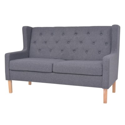 Double sofa, fabric, gray
