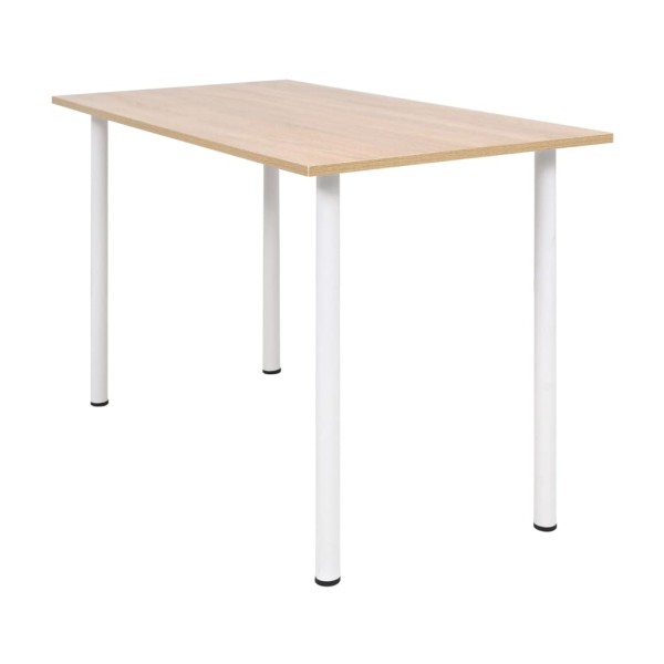 Dining table, 120x60x73cm, oak and white color