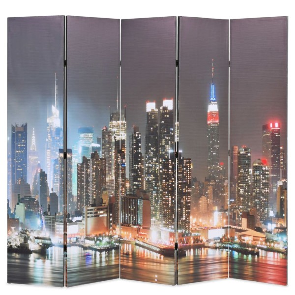 Room divider, 200x170 cm, New York at night