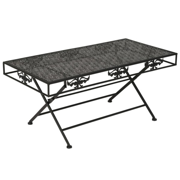 Fold coffee table, black, 100x50x45cm, old, vint. style