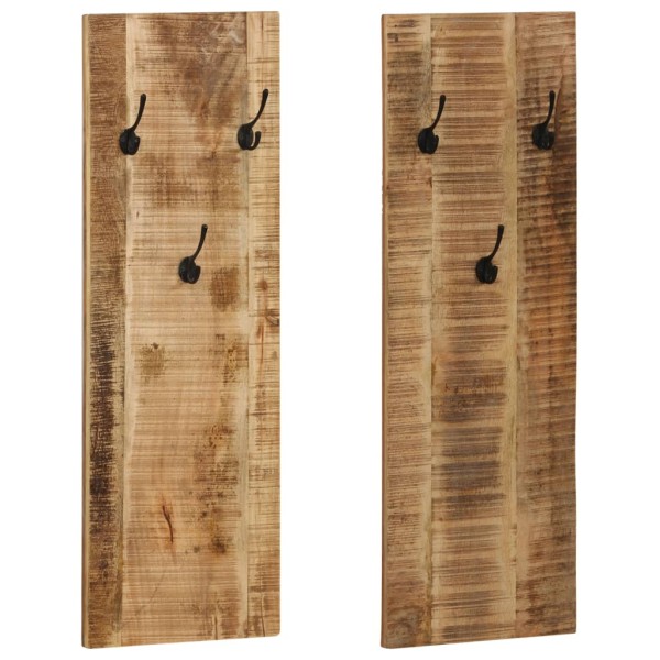 At the border montage coat rack, 2 pcs., solid mango, 36x110x3cm