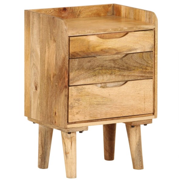 Bedside table, solid mango wood, 40x30x59.5cm