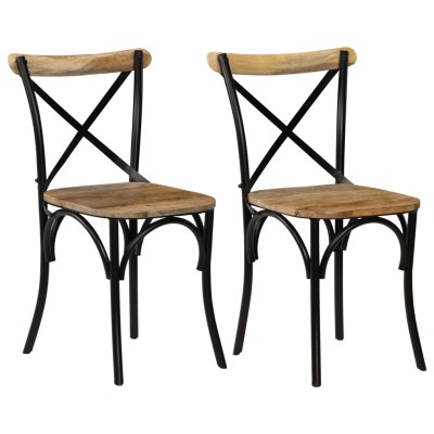 Chairs, 2 pcs., black,...