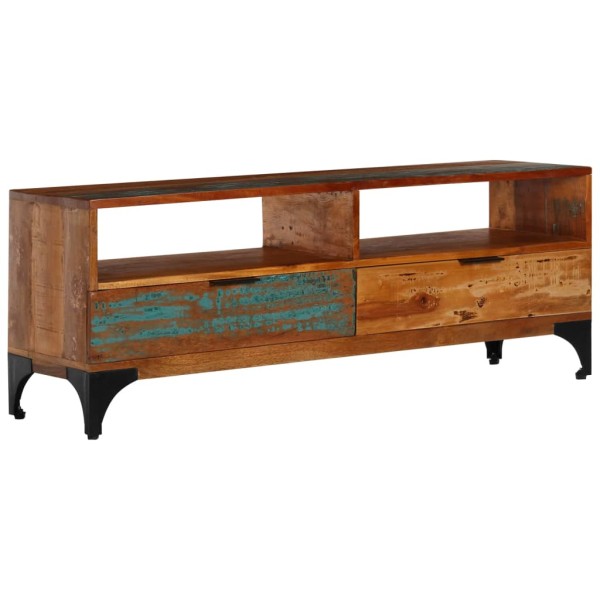 TV cabinet, 118x35x45cm, recycled wood. array