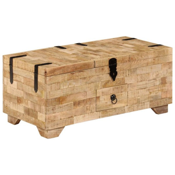 Coffee table, solid mango wood, 80x40x35cm