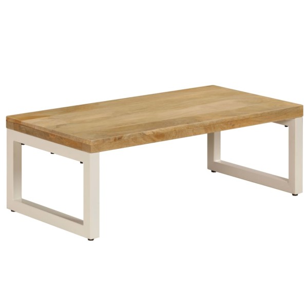 Coffee table, 100x50x35cm, solid mango wood and steel