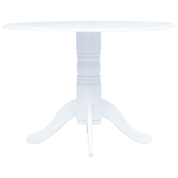Dining table, white, 106cm, rubber wood. array