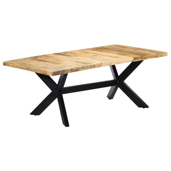 Dining table, 200x100x75 cm, solid mango wood