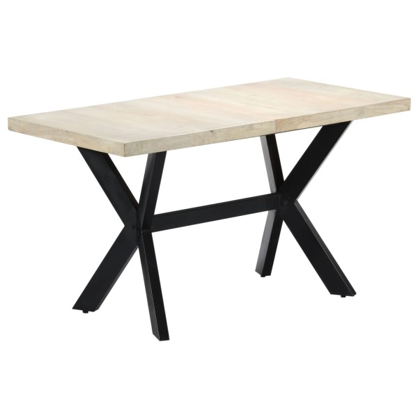Dining table, 140x70x75cm, bleached mango wood. array