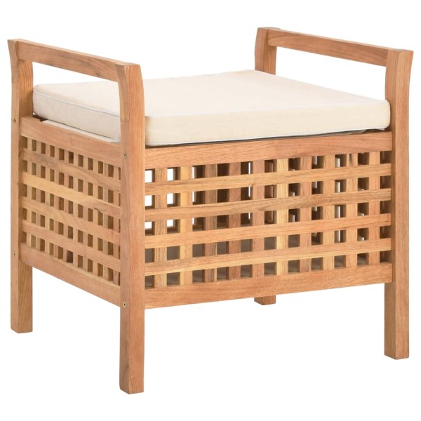 Bench-storage box, 49x48x49cm, walnut wood. array