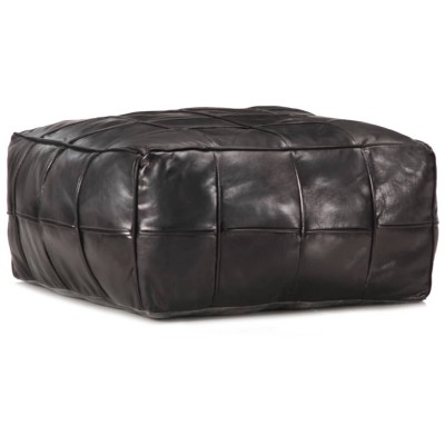 Pouf, black, 60x60x30 cm,...